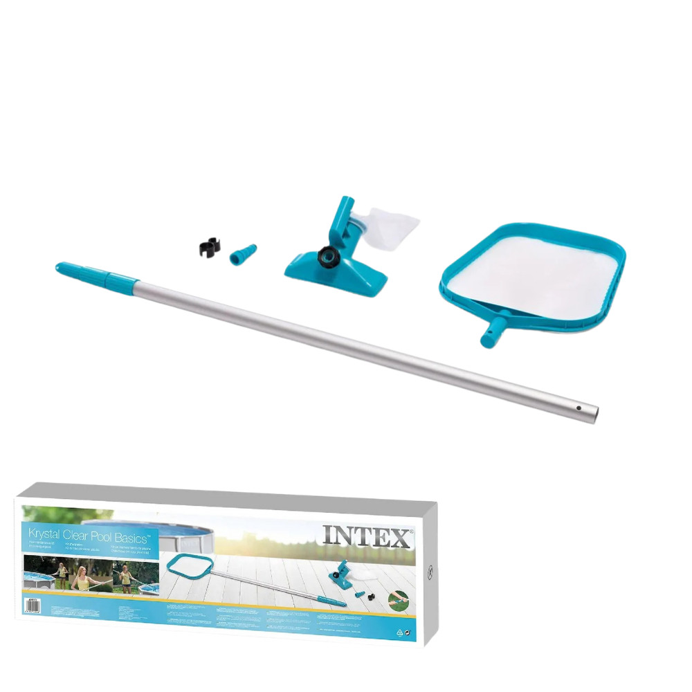 Kit ManutenÇÃO Para Piscina - Peneira E Aspirador Com Cabo Aluminio Intex em Oferta na Shopee