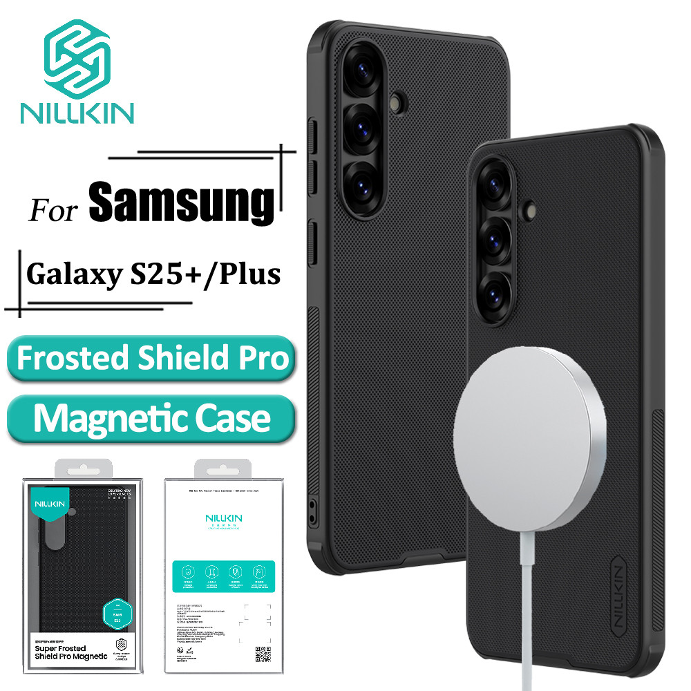 Nillkin Super Fosco Escudo Pro Caso Magnético Para Samsung Galaxy S25 +/S25 Plus De Telefone Ultra Fino TPU + PC Capa Tr em Oferta na Shopee