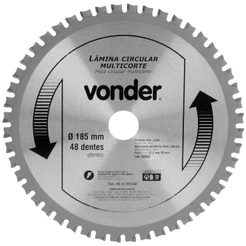 Lamina Circular Multicorte 185X1.1X1.6X48D Vonder