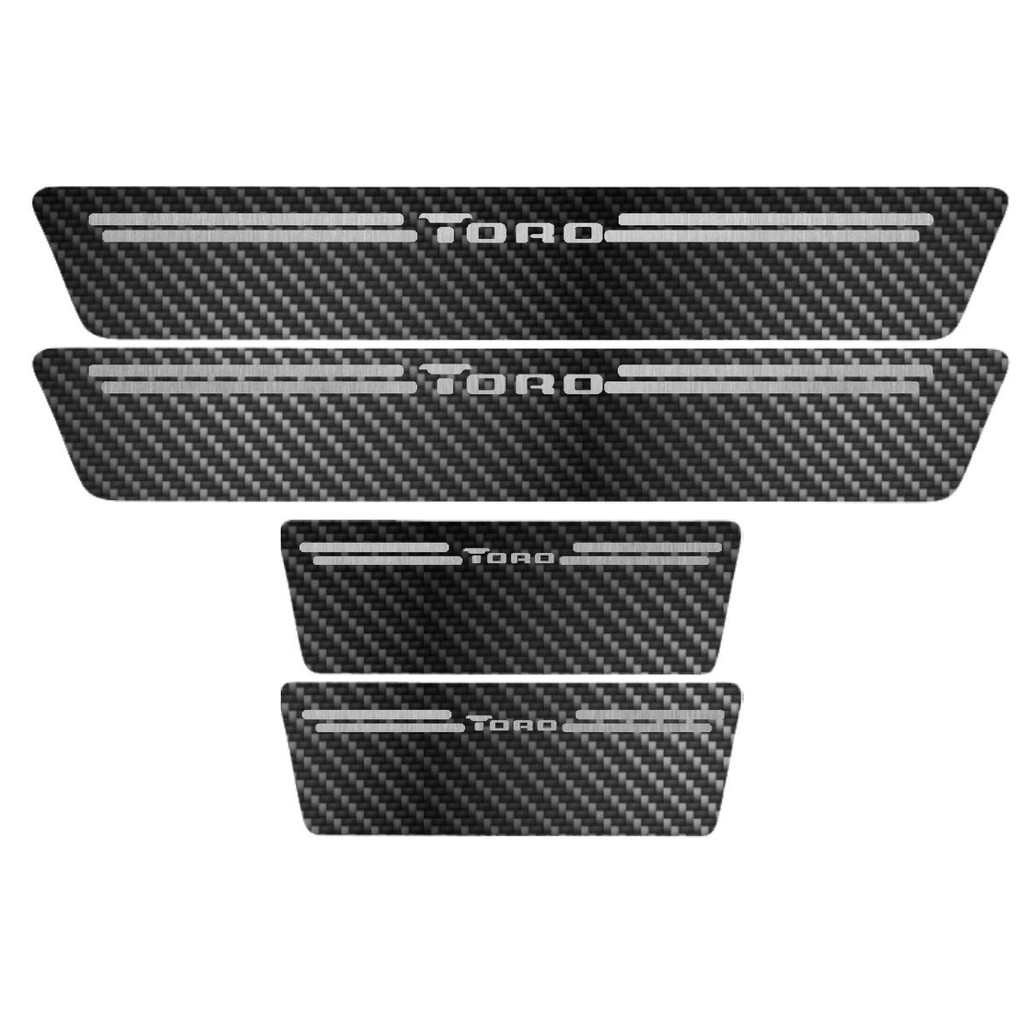 Kit Soleira Protetora Porta Premium Aço Carbono - Toro