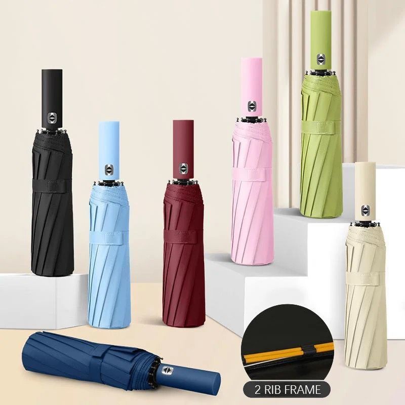 Guarda chuva totalmente automático faça chuva ou faça sol anti-UV