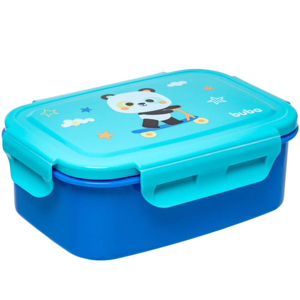 Bentô Box Buba Zoo Panda Divisórias Lancheira Pote Merenda