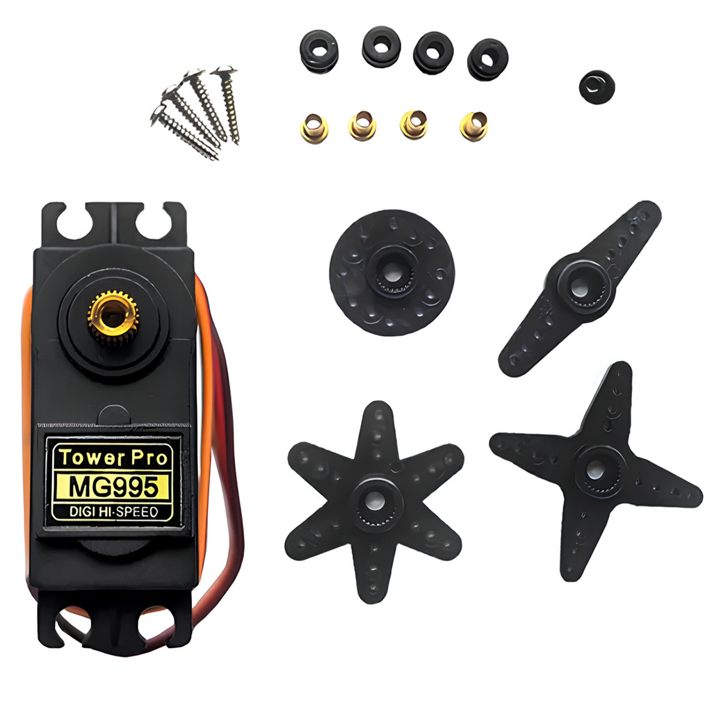 Servo Digital Mg995 15kgs Com Engrenagem De Metal Tower Pro Para Modelismo de Carro e Arduinos Robótica