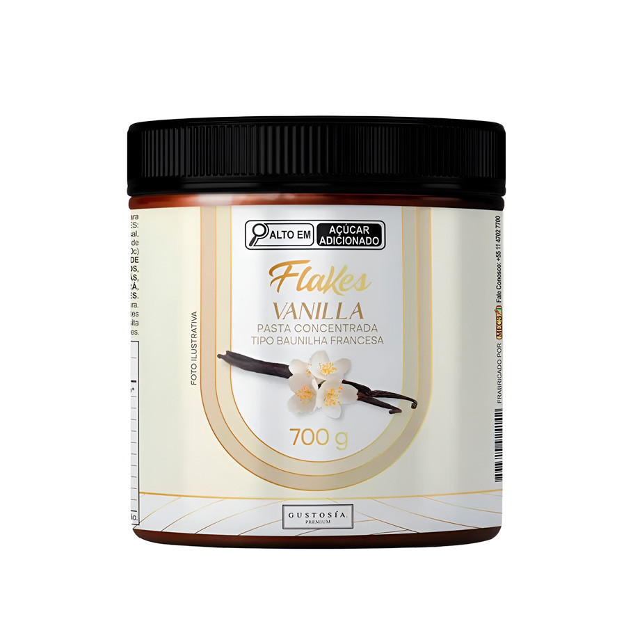 Pasta Concentrada de Baunilha Francesa Flakes 700g - 1 unidade - Gustosía  - Rizzo - Home & Living