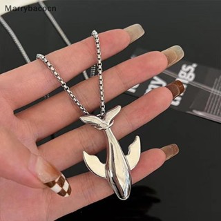 [MAR] Tendência Da Moda Baleia Aço Titânio Pingente Colar Requintado High-end Design Pequena Vento Frio Corrente Longa P em Oferta na Shopee
