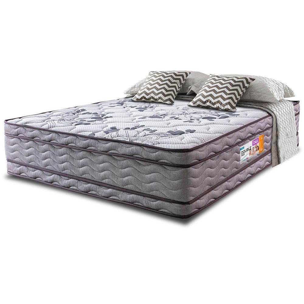 Colchão Casal OrtoFirm 138x188x32 Double Face Espuma D45 Cinza em Oferta na Shopee