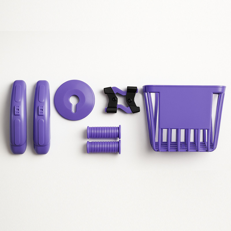 Kit De Montagem Para Bicicleta Infantil Aro 16 Cor Lilas ou Azul