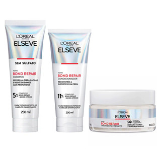 KIT ELSEVE SH + COND + MÁSC BOND REPAIR CABELOS DANIFICADOS em Oferta na Shopee