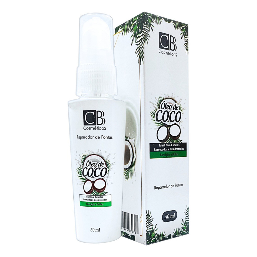 Oleo Reparador De Pontas Óleo De Coco Cbb Cosméticos