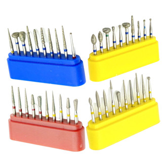 10 Pçs/set Broca De Polimento De Dente FG 1.6mm Kit De Alta Velocidade em Oferta na Shopee
