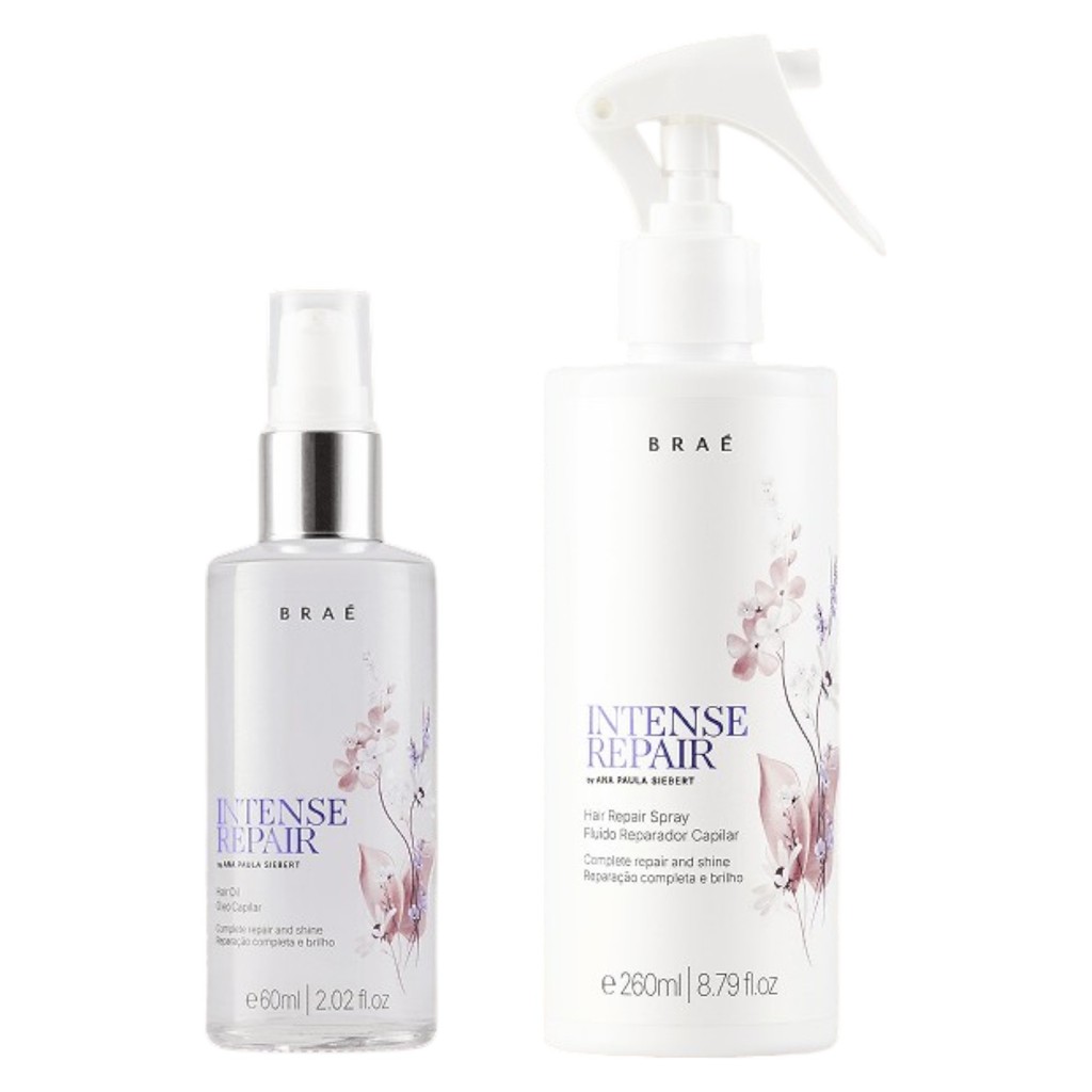 Kit Braé Intense Repair By Ana Paula Siebert Fluido 260ml e Óleo Intense Repair 60ml em Oferta na Shopee