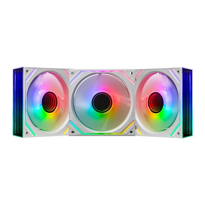 Kit Ventoinhas Pichau Zephyrus, 3x120mm, Branco, PCH-ZEPH-WH01
