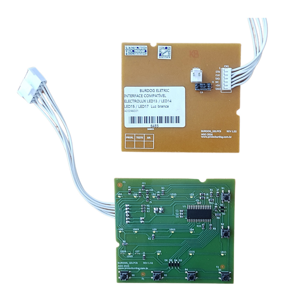 Placa Interface Compatível Lavadora Electrolux Led13 Led14 Led15 Led17 A20246001 Bivolt