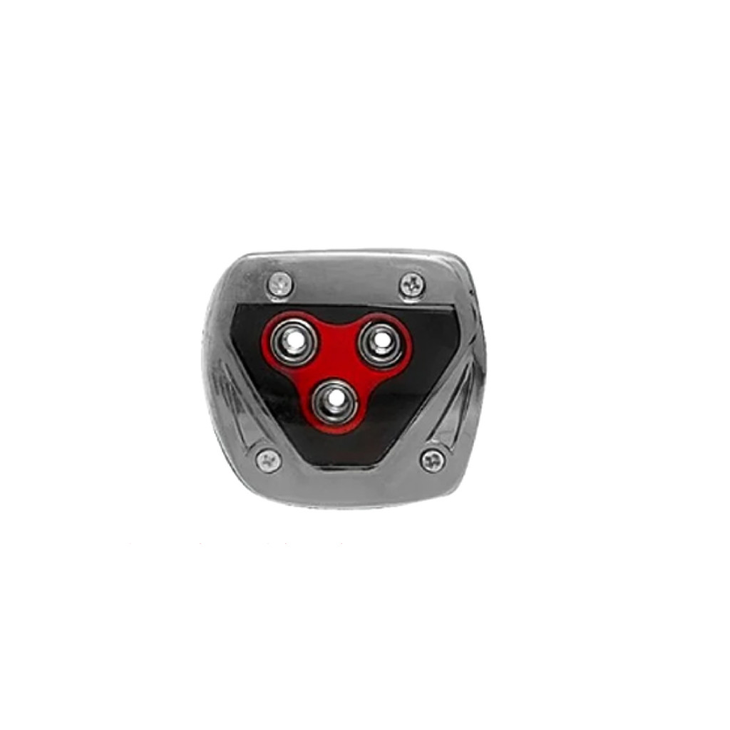 Detalhes do Pedaleira Esportivo Modelo Universal Vermelha 3 pecas