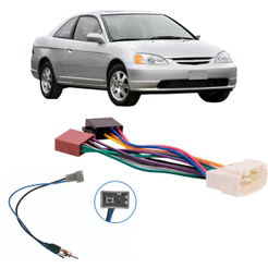 Chicote de Ligação mais Adaptador Antena Civic 2001 a 2006