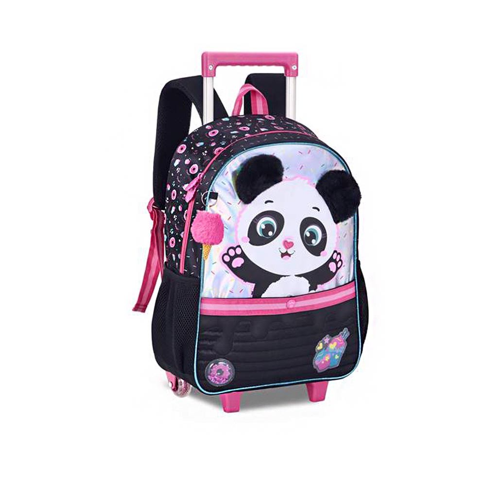 Mochila Escolar De Rodinha Panda Clio em Oferta na Shopee