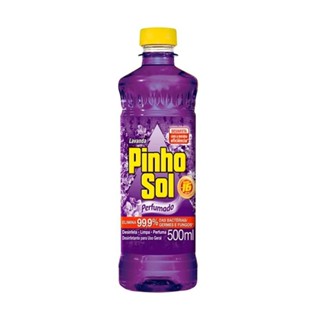 Desinfetante Pinho Sol Perfumado Lavanda 500ml - Embalagem com 12 Unidades em Oferta na Shopee