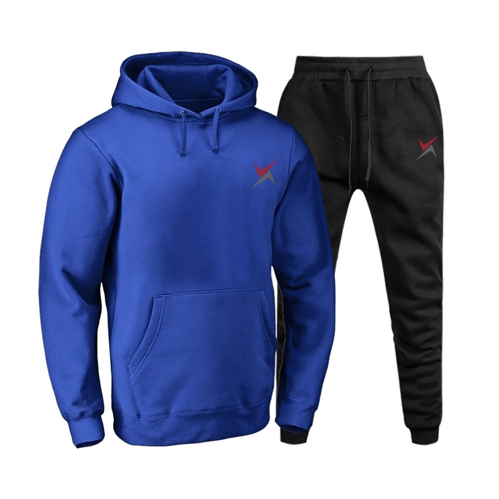 Conjunto Blusa Casaco Calça Moleton Polo Extreme Royal