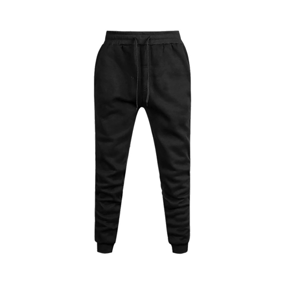 Conjunto Blusa Casaco Calça Moleton Confortável Preto
