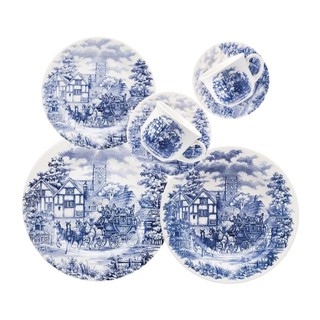 Aparelho de Jantar/Chá/Café Biona Cena Inglesa 42 Peças em Oferta na Shopee