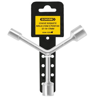 Chave 3 ponta soquetes ninja 12 x 14 x 17mm - BOM-1225 - Bomvink em Oferta na Shopee