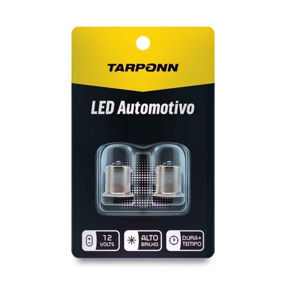 Par Lâmpada Led Ba15s 22 Leds Vermelha 1 Polo 12v Tarponn em Oferta na Shopee