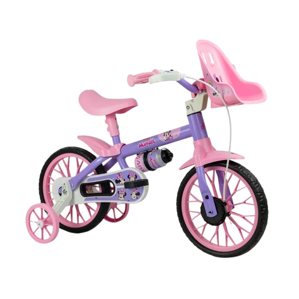 Bicicleta Infantil Aro 12" Minnie Disney Nathor - 101260160005 em Oferta na Shopee