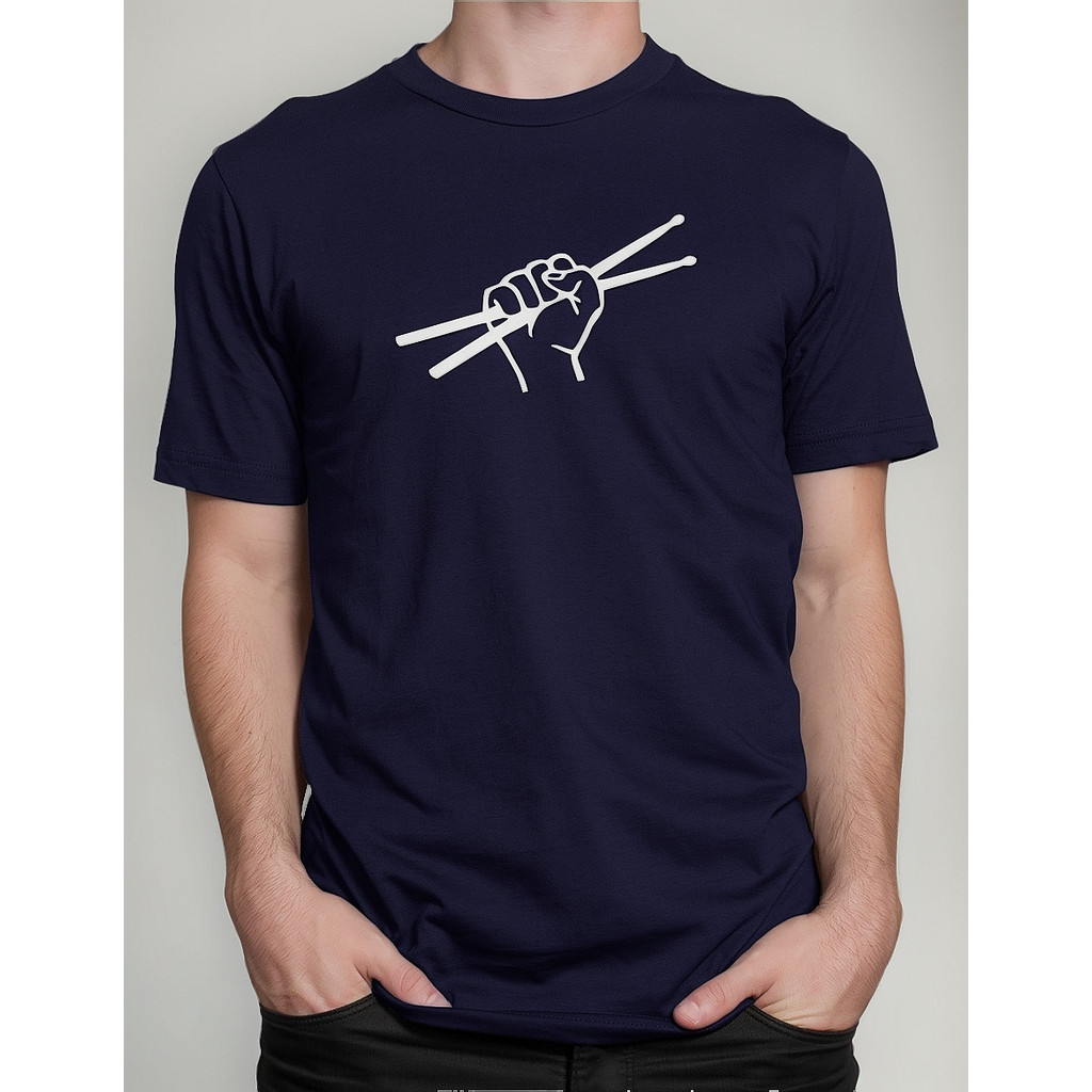 Camiseta Baquetas Bateria Instrumentos Musicais Percussão