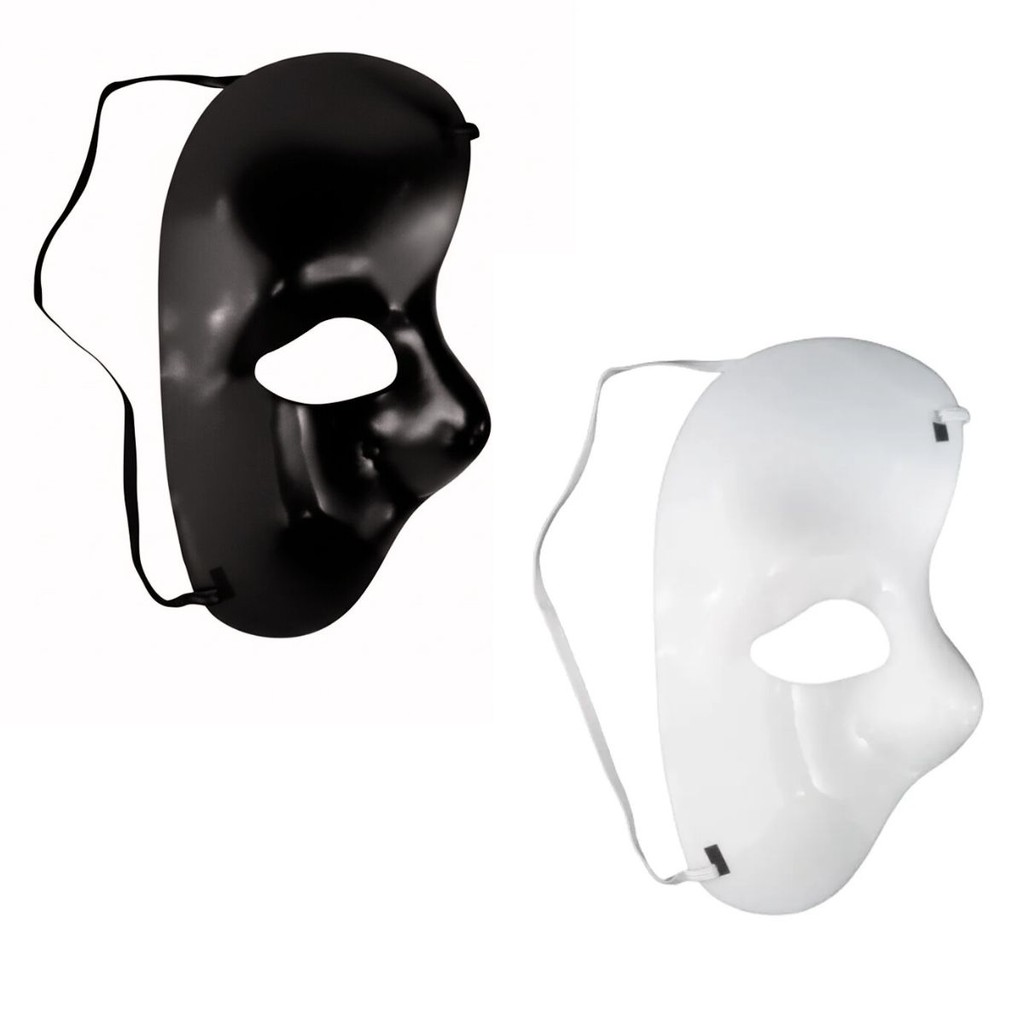 Máscara Fantasia Fantasma Da Ópera Sortido Cosplay Meia Face em Oferta na Shopee