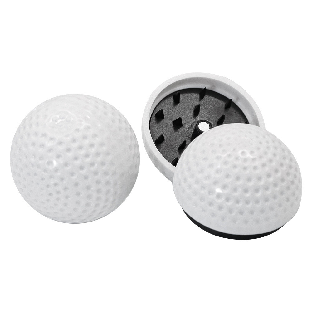 Trituradores De Modelo De Mão De Plástico De Golfe 2 Camadas 43 Mm Branco Destacável Presente Masculino