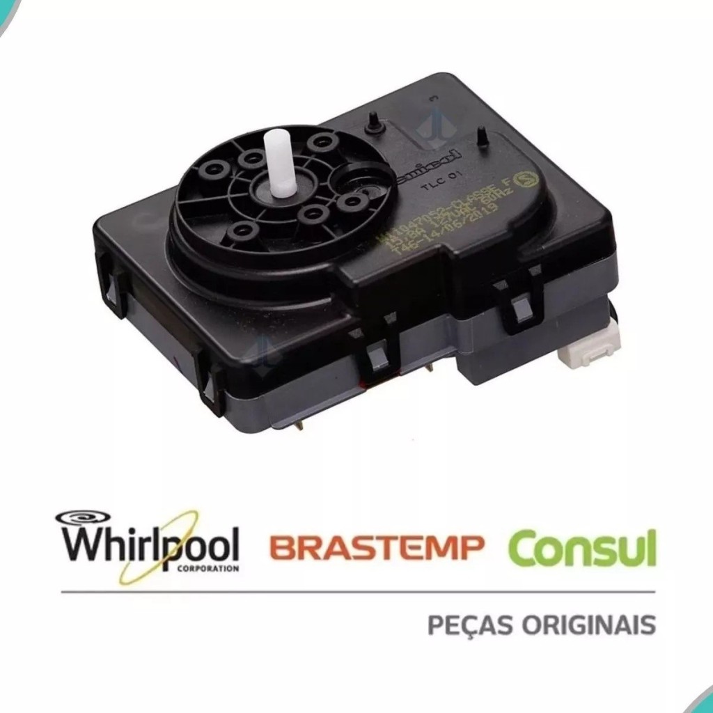 TIMER ELETROMECANICO SECADORA BRASTEMP W11047052 - 127V 60HZ