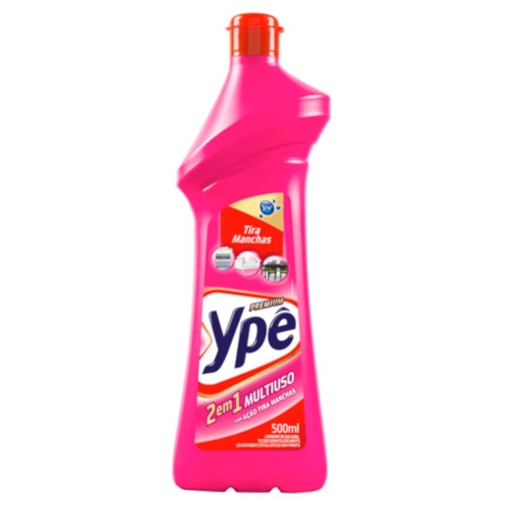Limpador Ypê Multiuso Tira Manchas 500ml Embalagem com 12 Unidades em Oferta na Shopee