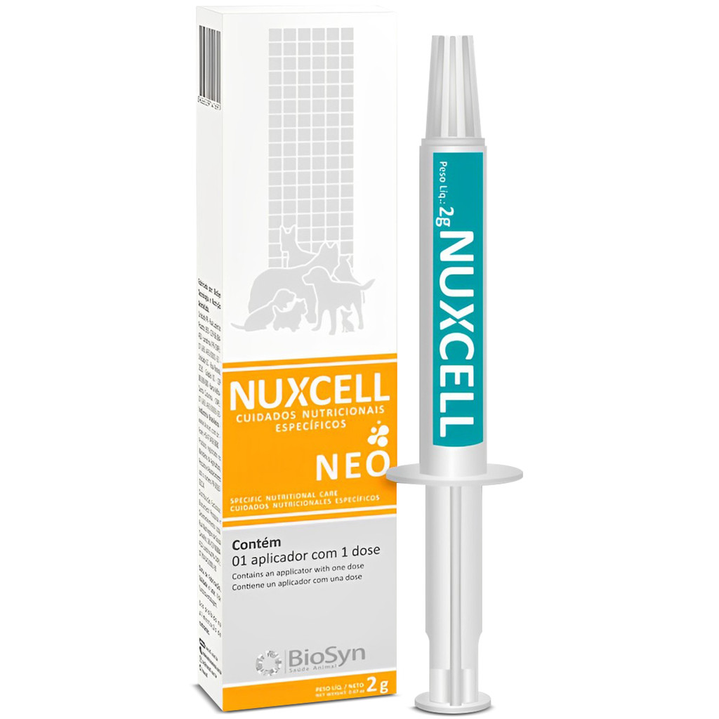 Kit 2 Nuxcell Neo Suplemento Vitamínico Para Cães Biosyn 2g em Oferta na Shopee
