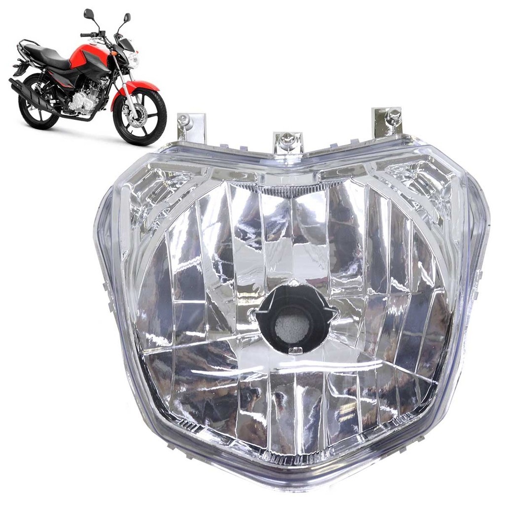 Farol Completo Factor 150 2016 2017 Cristal Máscara Cromada Lâmpada H4 Lente Lisa Acrílico