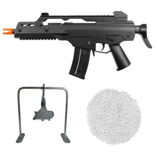 Kit Rifle AirSoft G36C M48F Spring 6mm Preta - Double Eagle + 2000 Esferas 0.12g + Alvo Javali em Oferta na Shopee