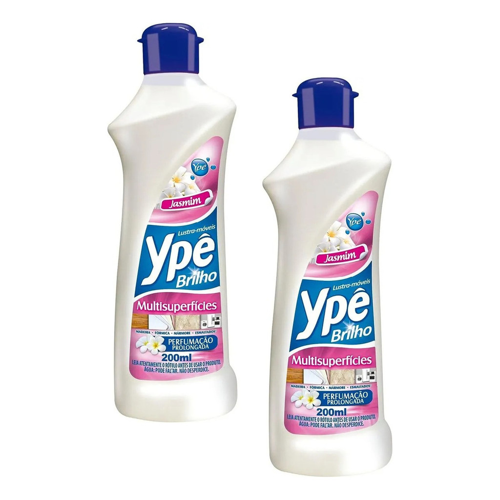 Kit Com 2 Lustra Moveis Jasmim Ypê Perfumado 200ml