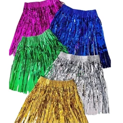 Saia Fitilho Carnaval Metalizada 40cm Festa Fantasia Balada Carnaval (Ex)