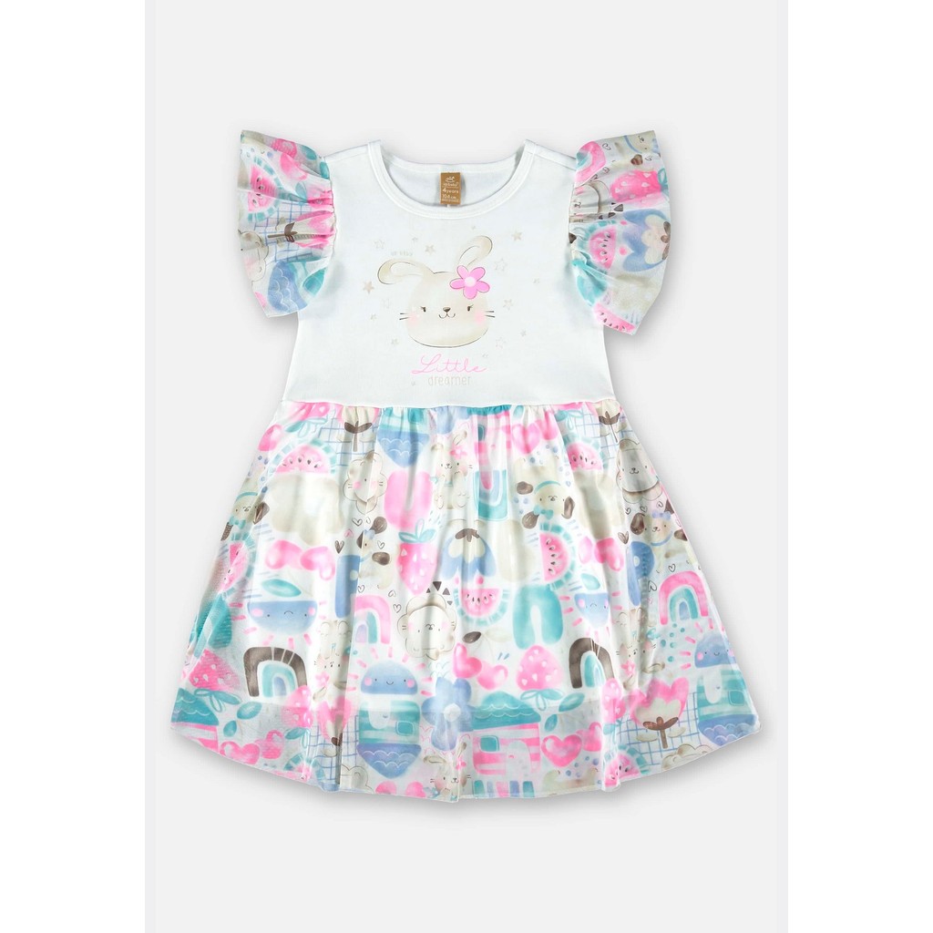Detalhes do Camisola Infantil em Suedine com Tapa Olhos Up Baby