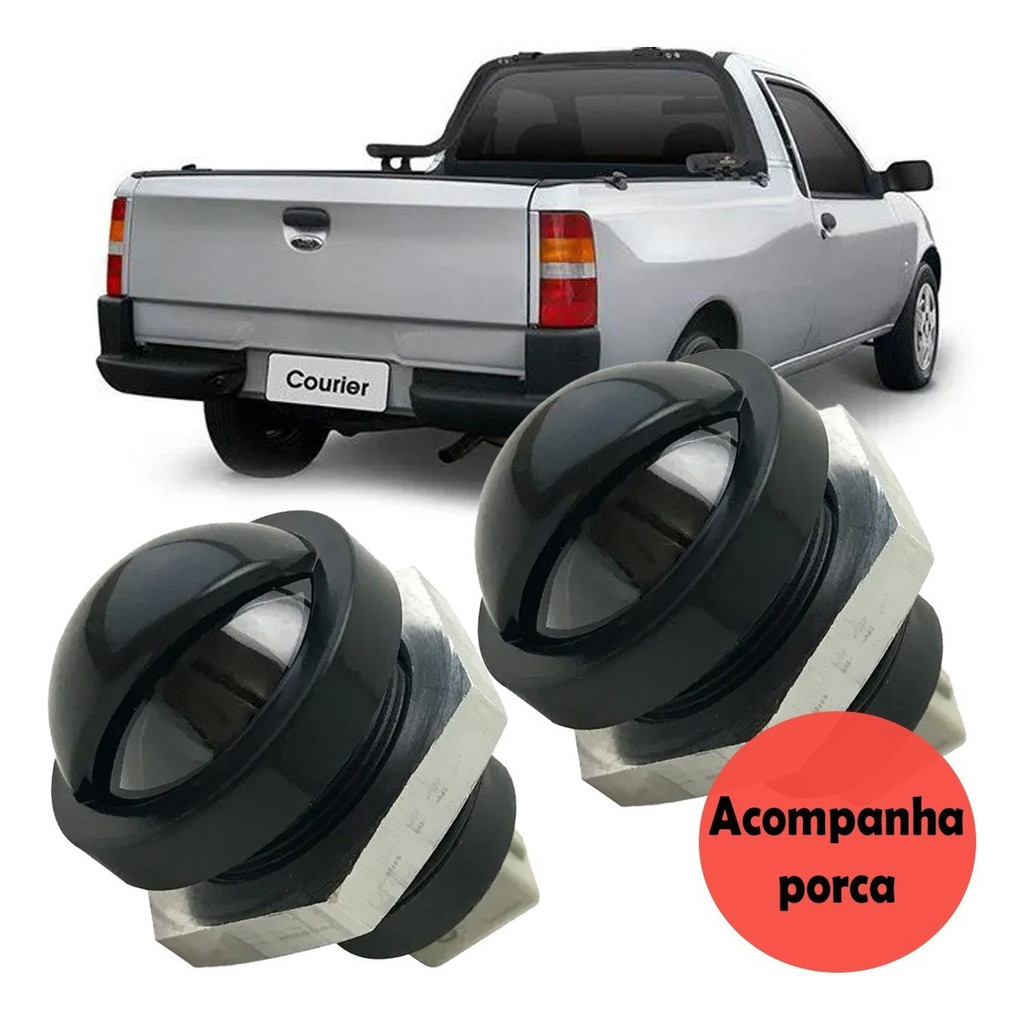 Par Lanterna Luz De Placa Ford F1000 1978 A 1998  Ranger 1994 A 1997  Courier 1997 A 2013