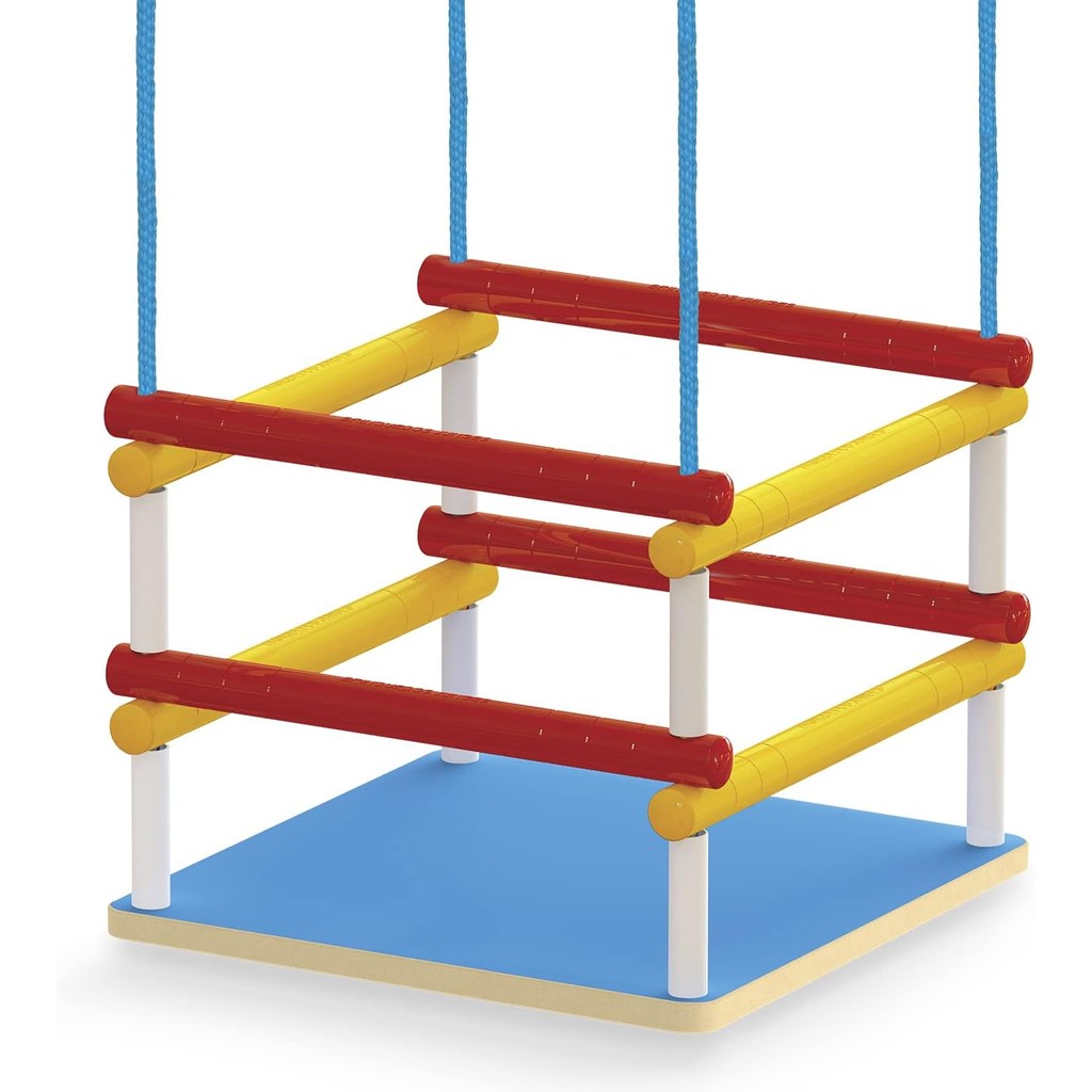 Cadeirinha Balanço Infantil Bebê Inmetro Colorido Junges Pendurar Azul Rosa Vermelho Corda 35kg