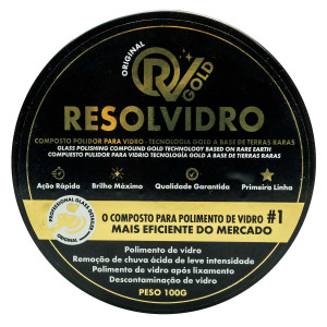 Composto Polidor para Vidros em Pó Solúvel Resolvidro Gold - 100g