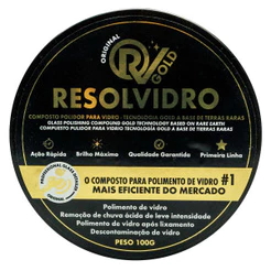 Composto Polidor para Vidros em Pó Solúvel Resolvidro Gold - 100g