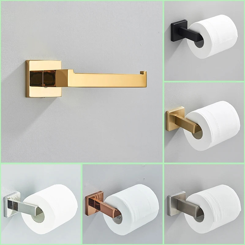 Porta De Papel Higiênico Inoxidável 304 Instalação De Perfuração De Alta Qualidade