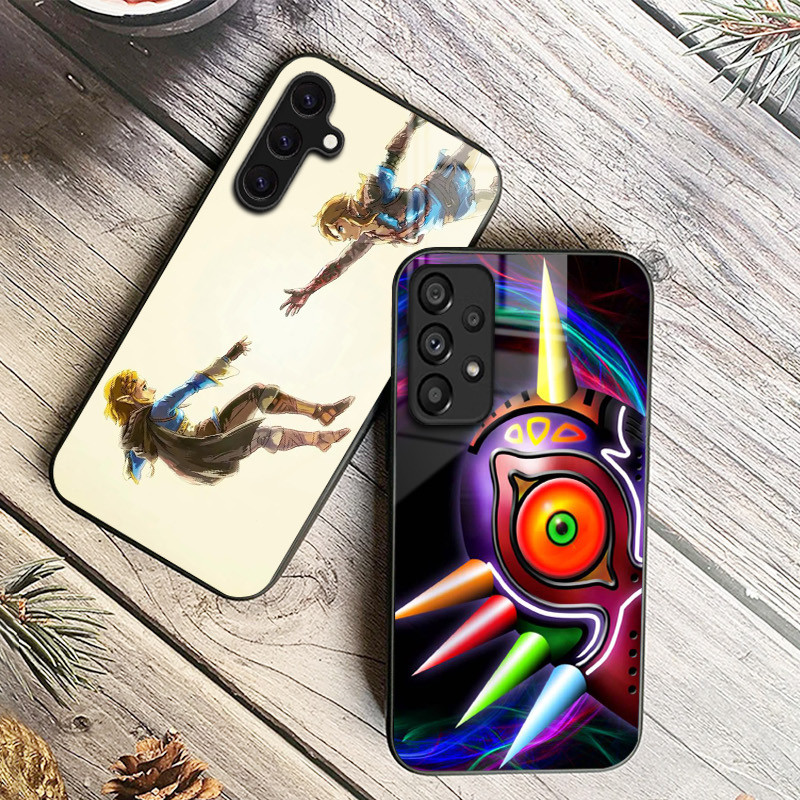 A Lenda De Zelda 07 Capa De Telefone De Vidro Para Samsung Galaxy A14 A16 A30 A22 A32 A33 A34 A40 A42 A55 4G A52 A53 A54