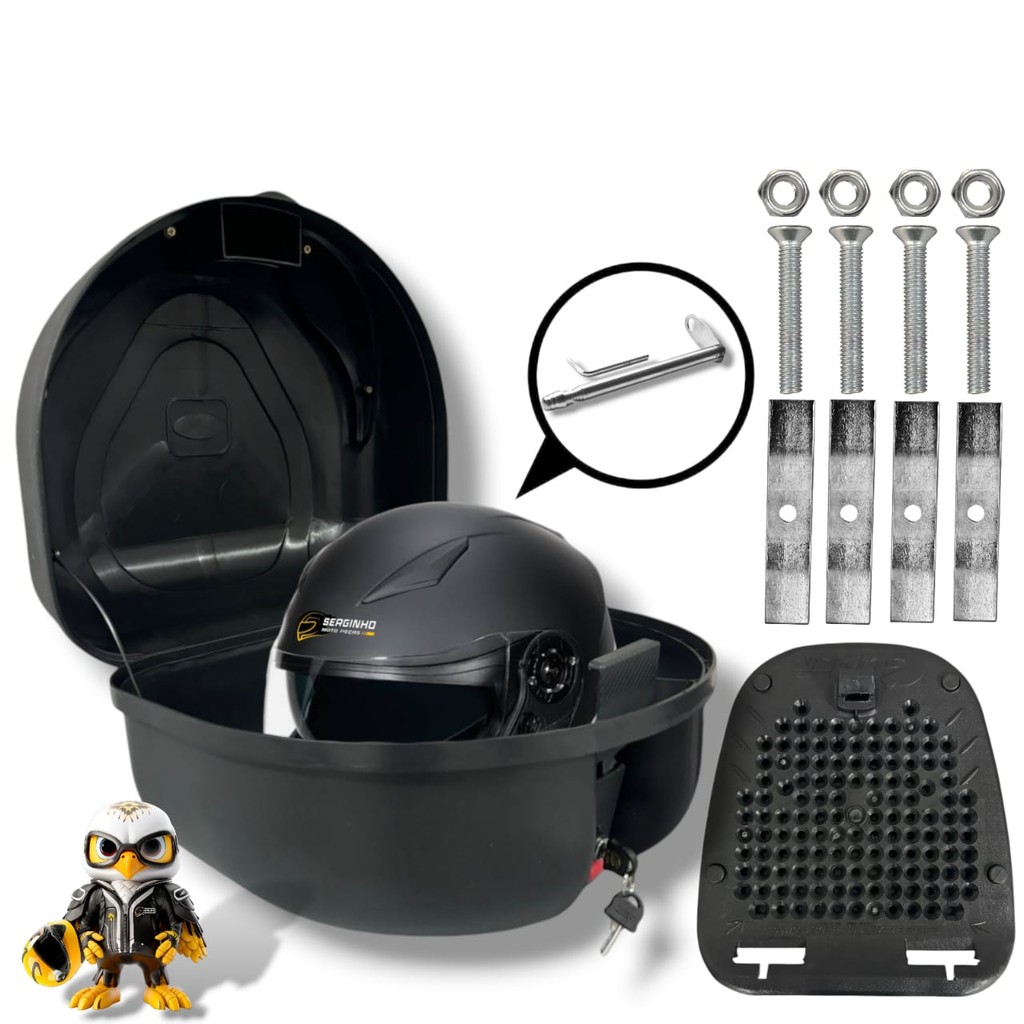 Bau Bauleto Motoboy Qualquer Moto Universal 35 Litros