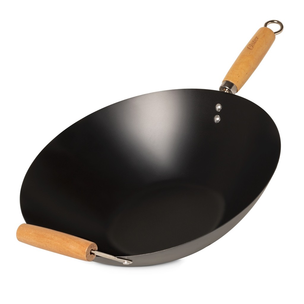 Frigideira Wok Oriental Antiaderente Indução Em Aço Carbono 34cm Brayden Oster em Oferta na Shopee