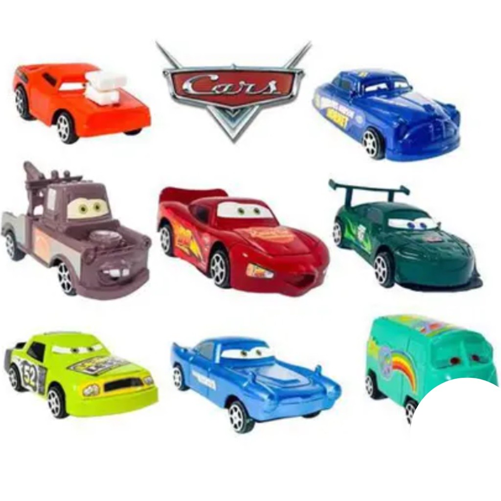 Brinquedos  8 Carrinhos Fricção Filme Carros 3 Mcqueen E Sua Turma