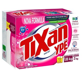 Sabão em Pó Tixan Ypê Maciez 1,6Kg Embalagem com 9 Unidades em Oferta na Shopee