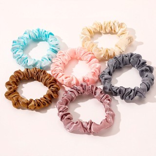 Kit 150 Scrunchie de Cetim Anti Frizz Fina Acessório Para Cabelo Xuxinha Scrunchies Cetim de Cabelo