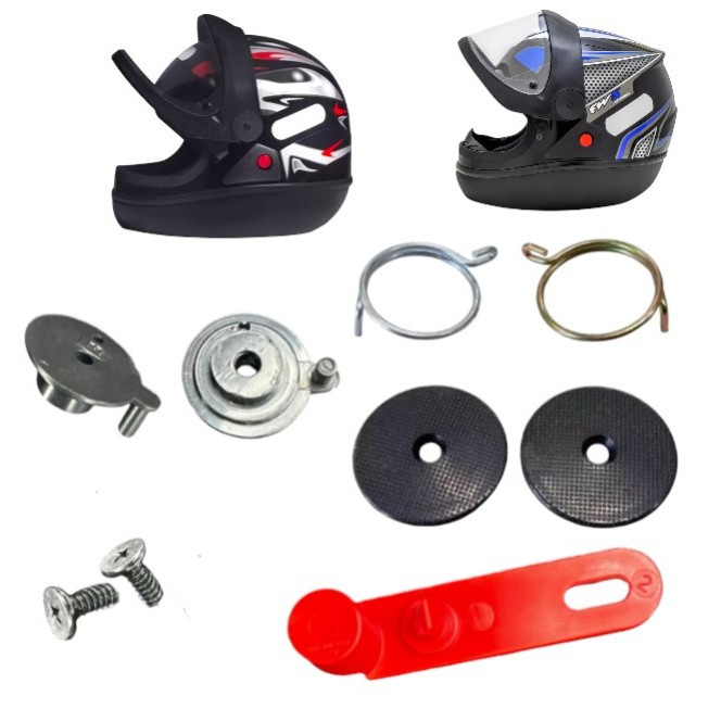 Kit Reparo Viseira San Marino Taurus Automático FW3 Automatic Completo Peças capacete em Oferta na Shopee